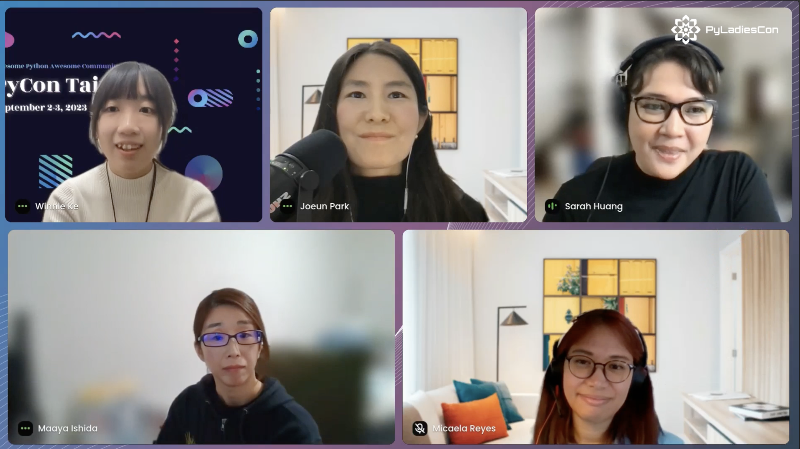 APAC panel discussion at PyLadiesCon 2023